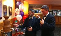 The chocolate fountain buffet gets the thumbs up at this Melbourne 21st birthday party...
