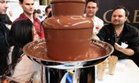 Our chocolate fountains hired to promote Cadbury's green and black range of chocolate at the Taste of Melbourne Expo....A huge success !