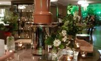 Our large chocolate fountain will fit in with any stylish set up.