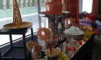 Our medium chocolate fountain sure creates a buzz at a function.