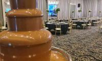 Our chocolate fountain won’t be alone for long once the function starts.