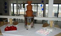 Dina's hired chocolate fountain was a surprise for her party in Melbourne.