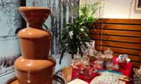A chocolate fountain to spoil the guests at Australian Unity’s Christmas party.