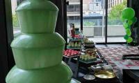 Shrek was a hit and so was the green chocolate fountain.