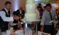 Rebecca & Michael won their guests over with a white chocolate fountain at their Manor On High Melbourne wedding.