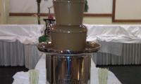 A simple, elegant, and very delicious chocolate fountain setup.